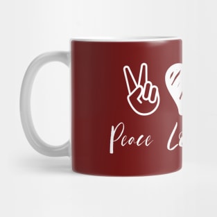 Peace Love Beagles Mug